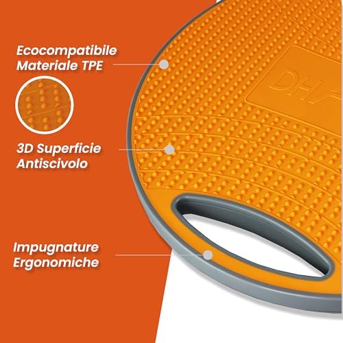 Balance Board Ø42 cm | Tavola Propriocettiva con Maniglie