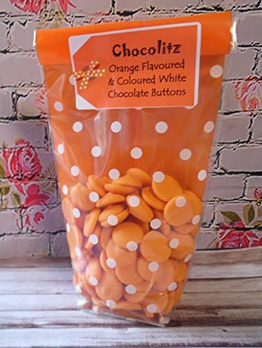 150gr Orange Flavoured & Coloured Chocolate Buttons = Personalised Gift Pack