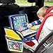 Kids Travel Tray- Comes with Dry Erase Board and Markers- iPad/Tablet Holder- Snack, Play and Stay Organized by Car Seat or Plane, (Blue/Yellow)- by Made Simple