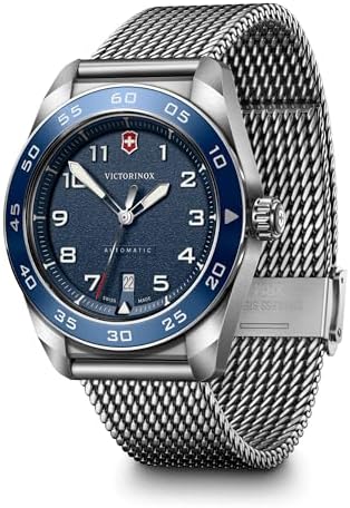 Amazon.com: Victorinox Swiss Army Quartz Blue Dial Mesh Stainless