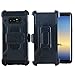 Galaxy Note 8 Case, Lontect Full-body Rugged Holster Case [Kickstand] Heavy Duty Dual Layer Combo Cover case with Locking Belt Swivel Clip for Samsung Galaxy Note 8 - Black