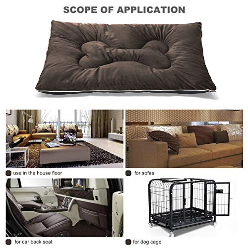 JOEJOY Dog Bed Crate Mat 30''/36''/42'' Anti-Slip Kennel Pad Washable Dog Cozy Mattress for Medium Large Dogs (42-Inch) - Thumbnail 5