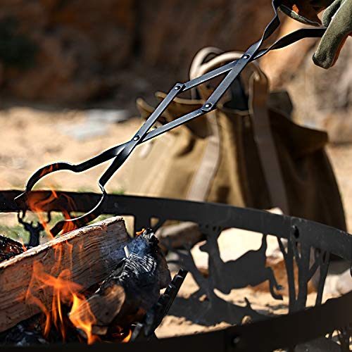 INNO STAGE Fireplace Tongs, 26" Long, Log Grabber Wood Fired Oven Tool