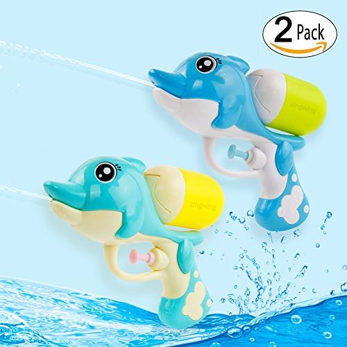 High Quanlity Small Mini Water Pistol Gun 2 Pack for Kids Bath Lawn Pool Beach Toys Water Fun Games Party Favors -Boys
