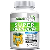 Super Colon Sweep Detox & Cleanser For Healthy Digestion, Promotes Regularity - 60 Vegan Capsules By NutriSuppz