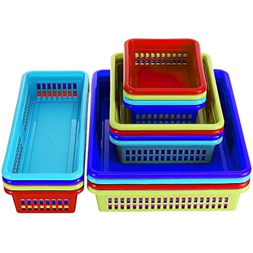 flat storage bins