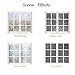 Tulip Decorative Window Film,No Glue Frosted Privacy Film,Stained Glass Door Film,Reflective Static Cling Heat Control Anti UV Window Decoration for Home and Office,35 inches by 78.7 inches
