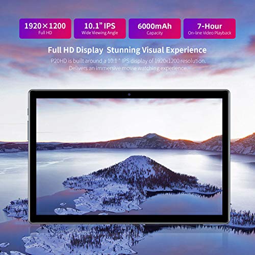 TECLAST P20HD Tablet 10.1 Inch Android 10 Tablet 4GB RAM 64GB ROM Storage 1920x1200 FHD Tablets with Octa-Core A55 Processor 4G Dual SIM Support Type-C USB Charging GPS WiFi Bluetooth 5.0 - Image 4