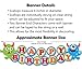Monster Birthday Party Banner - HAPPY BIRTHDAY Garland Party Decoration - Handmade in USA