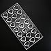 DIY Chocolate Molds Clear Hard Plastic Polycarbonate PC Mould 21 Hearts Shaped