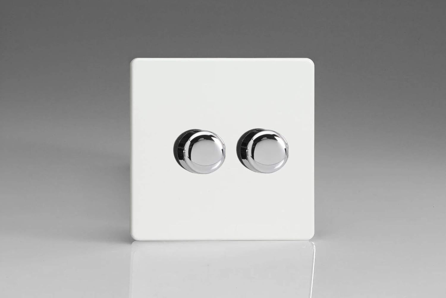 Varilight HDQ83S 2 Gang 400W 2-Way Push-On Push-Off Dimmer by Varilight