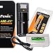 Fenix ARE-X1+ Plus USB powered battery charger & Fenix ARB-L-18-3500 mAh Protected 18650 Rechargeable Li-ion Battery with EdisonBright BBX3 battery carry case