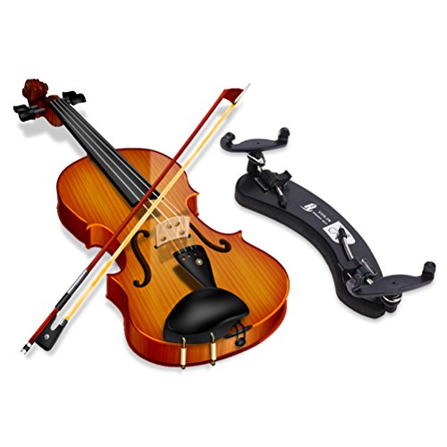 Vankcp Violin Aluminum Alloy Shoulder Rest for 4/4-3/4 Sizes, Adjustable Violin Shoulder Pad Mute for Beginners and Professionals, Collapsible and Adjustable, Black - Thumbnail 5