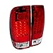 Spec-D Tuning LT-F15097RLED-TM Ford F150 F250 Red Clear Led Tail Lights