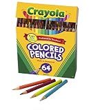 Crayola Colored Pencils, 64 Count, Vibrant Colors, Pre-sharpened, Art Tools, Great for Adult Coloring