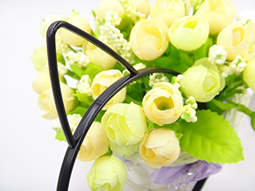 Bonnie Z. Leonardo Girls Ladies Comfortable Plastic Cat Ears Headband Black 1pcs