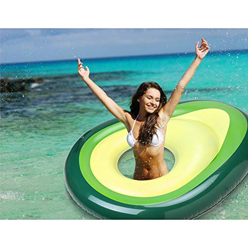 Sunba Youth Pool Float, Avocado Inflatable Giant Float, Party Pool Lounger, Pool Raft, Swimming Pool Inflatable Toys for Adults & Kids (65 x52inch) - Thumbnail 5