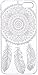 Symbolcase Plastic Case Cover for Iphone 5 5s 5c Henna Ojibwe Dream Catcher Ethnic Tribal (For Iphone 5 5s) (white)