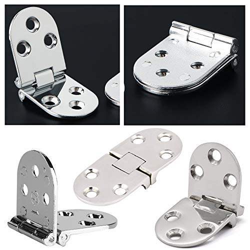 image for BESTZY 6Pcs Zinc Alloy Sewing Machine Table Folding Flip Top Hinges,Ma