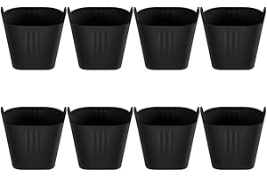 8 Pcs Silicone Muffin Baking Cups, Non-Stick Cupcake Molds & Poached Egg Cups for Air Fryer, Reusable & Dishwasher Safe(Black