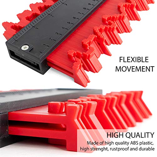 image for Coltinent Contour Duplicator Gauge Tool - Precise Shape Outline Duplic