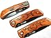 MTech Personalized Engraved Wood EDC Pocket Knife Groomsman Boyfriend Dads Grandpa Anniversary Husband Wedding Gift Contour Grip