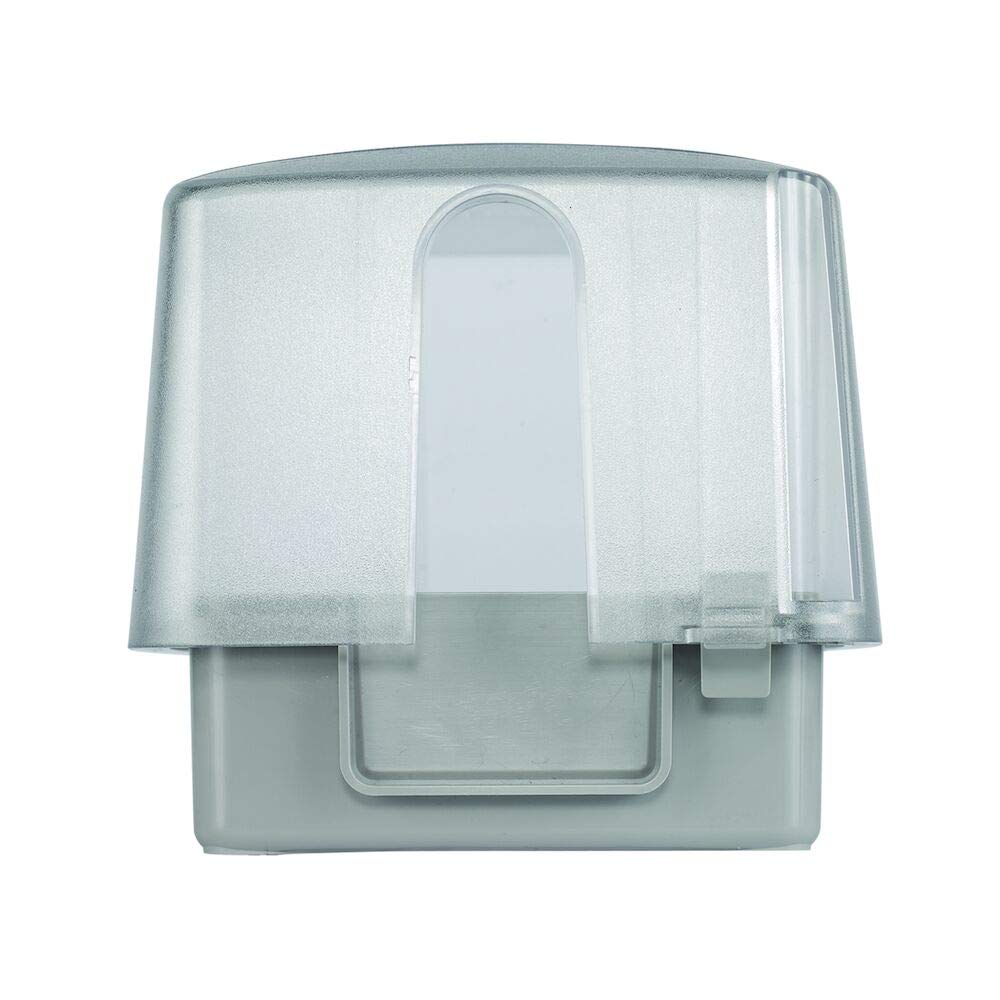 Intermatic WP5500C Extra Duty Plastic Weatherproof Cover, 4.75-Inch Double Gang, Clear/Gray