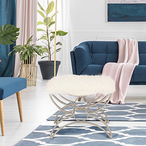 Ottoman Bench Footrest Stool (White) - Image 5