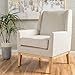 Christopher Knight Home Aurla Fabric Accent Chair, Beige 27.5D x 28.5W x 36.5H in