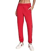 DKNY Womens Exploded Rhinestone Varsity Logo High Rise Relaxed with Pockets