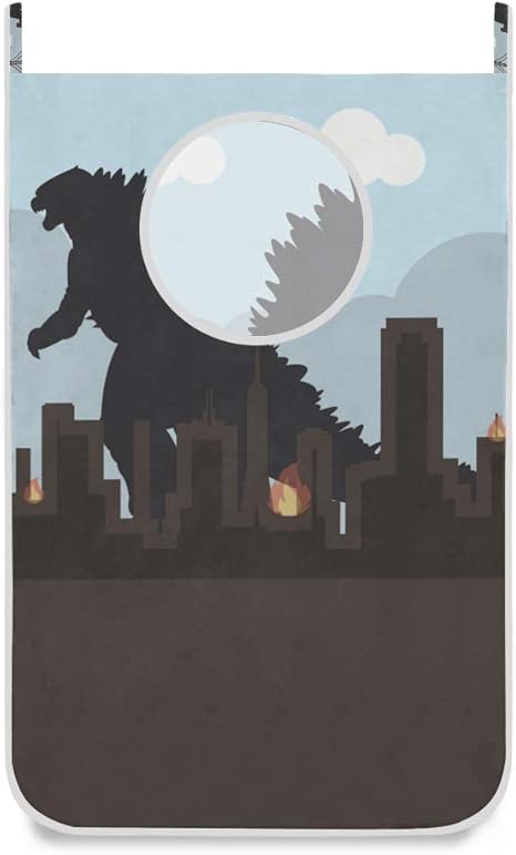 MONTOJ Godzilla Wäschekorb, Motiv: Feuerstadtkatastrophe, zum Aufhängen