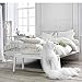 Ikea Leirvik Bed Frame White Queen Size Iron Metal Country Style