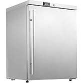 HCK Under Counter Refrigerator, Outdoor Fridge 24 Inch with Stainless Steel Door, Commercial Kitchen Food Refrigerator 5.4 Cu