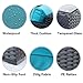 Rattaner Patio Furniture Set 4 PCS Outdoor Furniture Sets Patio Couch Outdoor Chairs Storage Dining Table Glass No-slip Cushions Waterproof Covers, Royal Blue