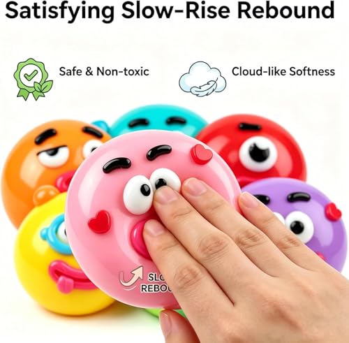 Last Page®Smushers Squishy - Curiosities Smushers Dog Face Swap Squishy Soft Moldable Cute Slow Rise Relaxing Sensory Fidget Relief Anxiety Stress Fun with Interchangeable Faces