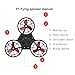 FUNTEN F1 Flying Fidget Spinner, Flying Gyro The Creative Flying Toy withNew Rechargeable Drone Style is The Hottest New Toy in 2018(New Version)-Black