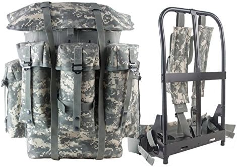 AKmax G.I. ALICE Backpack and Aluminium Frame with Cordura Nylon Straps and Waist Belt (ACU - Cordura Nylon)