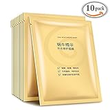 MLMSY Deep Moisturizing Rich Snail Facial Mask Anti-aging, Anti-Wrinkle, Deep Hydration, Snail Secretion Filtrate (10 piece)