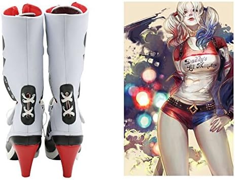 Batman-DC-Comics-Suicide-Squad-Harley-Quinn-Cosplay-Boots-Costume (US9=EUR40=25CM)