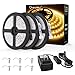 Onforu 49.2ft LED Strip Lights, 2700K Warm White Tape Light, 15M 12V Flexible Ribbon Lights, 2835 LEDs Rope Light for Garden, Patio, Balcony, Party, Wedding