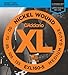 D'Addario Electric Bass Guitar Strings, XL Nickel, EXL160-5, Medium Gauge 50-135, Long Scale, 5-String Set, Pack of 1