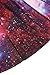 Pink Queen Women Girls Digital Print Stretchy Flared Pleated Casual Mini Skirt (Free Size, Purple Galaxy)