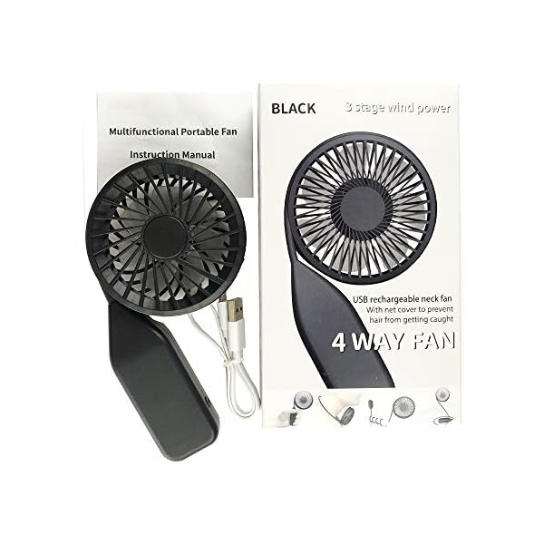FANSIR-Portable-Fan-Hand-Free-USB-Mini-Fan-Neck-Fan-Rechargeable-Wearable-Neckband-Fan-Personal-Hand-Held-Stroller-Fan-Desk-Fan-Foldable-Sport-Fan-with-3-Speeds-for-Travel-Outdoor-Office-Upgraded FANSIR Portable Fan Hand Free USB Mini Fan, Neck Fan Rechargeable Wearable Neckband Fan Personal Hand Held Stroller Fan…