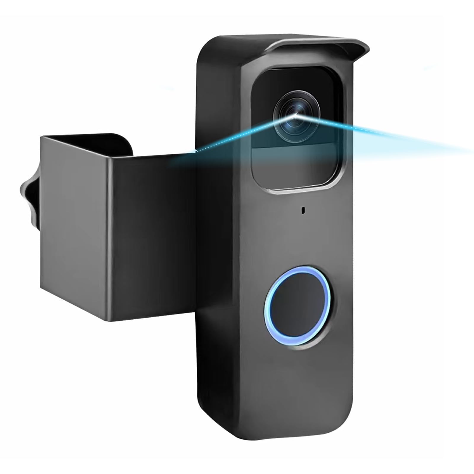 Photo 1 of Blink Doorbell Mount - Anti-Theft Bracket Holder with Rain Cover, No-Drill Installation, Compatible with Blink Video Doorbell Camera, for Homes, Apartments, Offices ,No Block Sensor & Night Vision