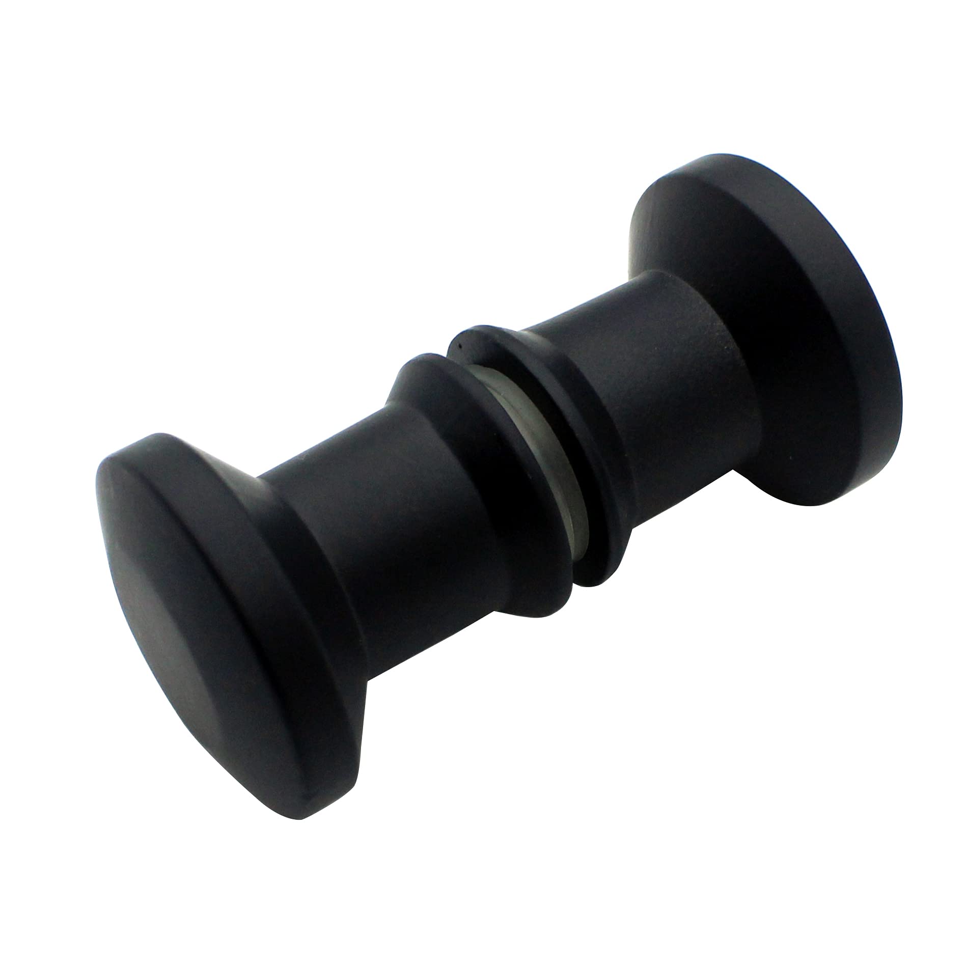 KEABATH 1pc Shower Door knobs Black Round zinc Alloy Glass Door knob Pull Handle for Shower Enclosure Shower Bath Screen Door knobs Replacement