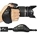 First2savvv OSH0701 Professional DSLR Camera Wrist Grip black genuine leather hand Strap for SONY DSC-HX400 / HX400V with UV lens filter protection bag case