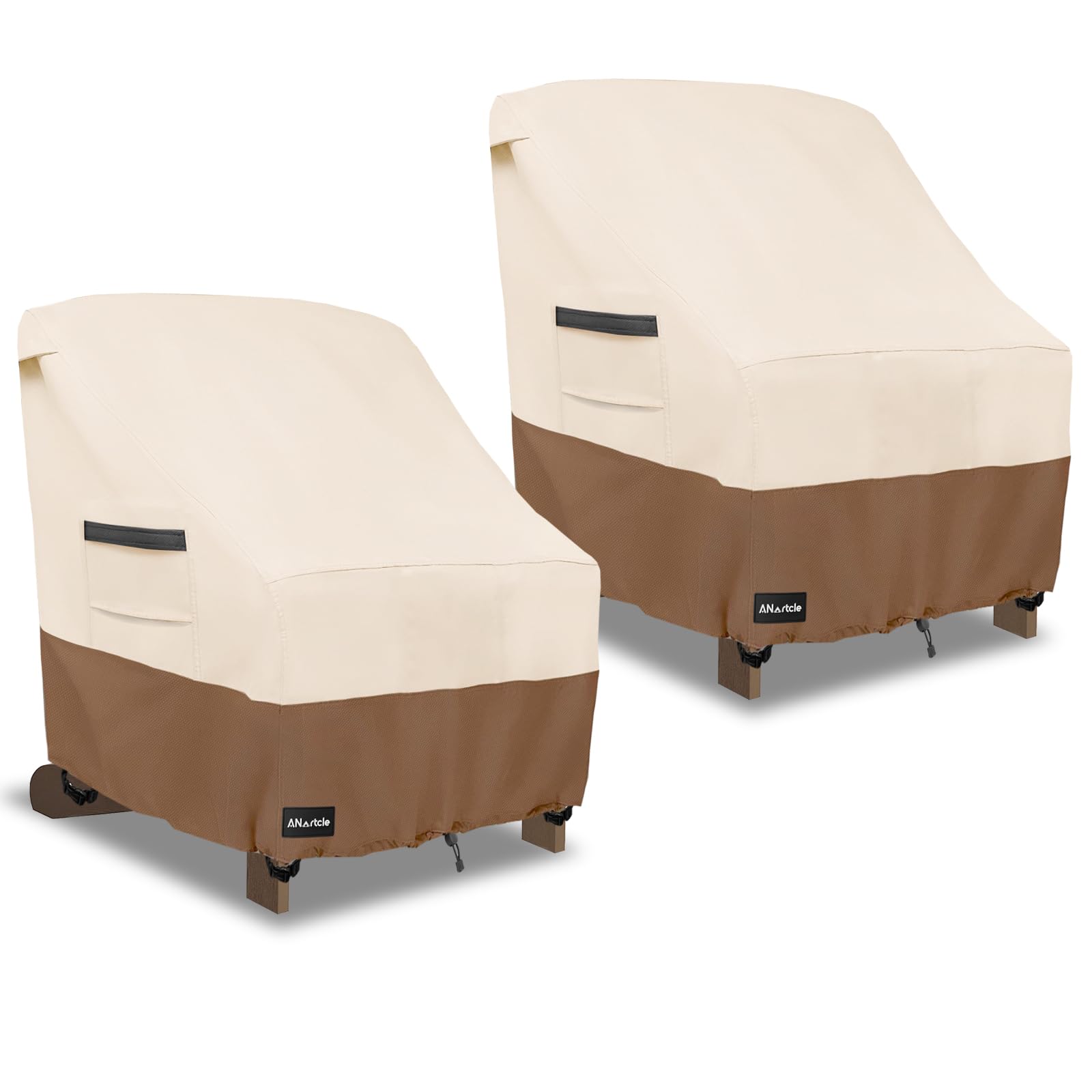 ANartcle Patio Adirondack Chair Cover 2 Pack,600D