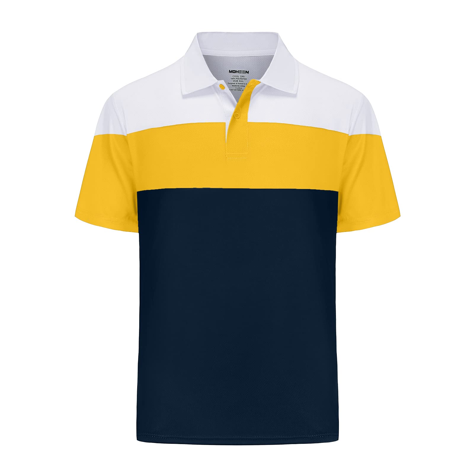 MOHEEN Men's Quick Dry Golf Shirts Moisture Wicking