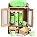 Brubaker Cosmetics 10 Pcs Beauty Gift Set Women Wooden Cabinet Aloe Vera Vanilla