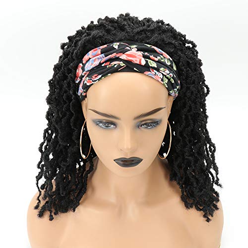 Headband Wig Short Faux Gypsy Nu Locs Wigs Glueless Wigs for Women Soft